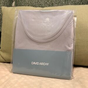 David Archy Bamboo/Rayon Crew Neck 3 Pack Size Small Cloud Dancer